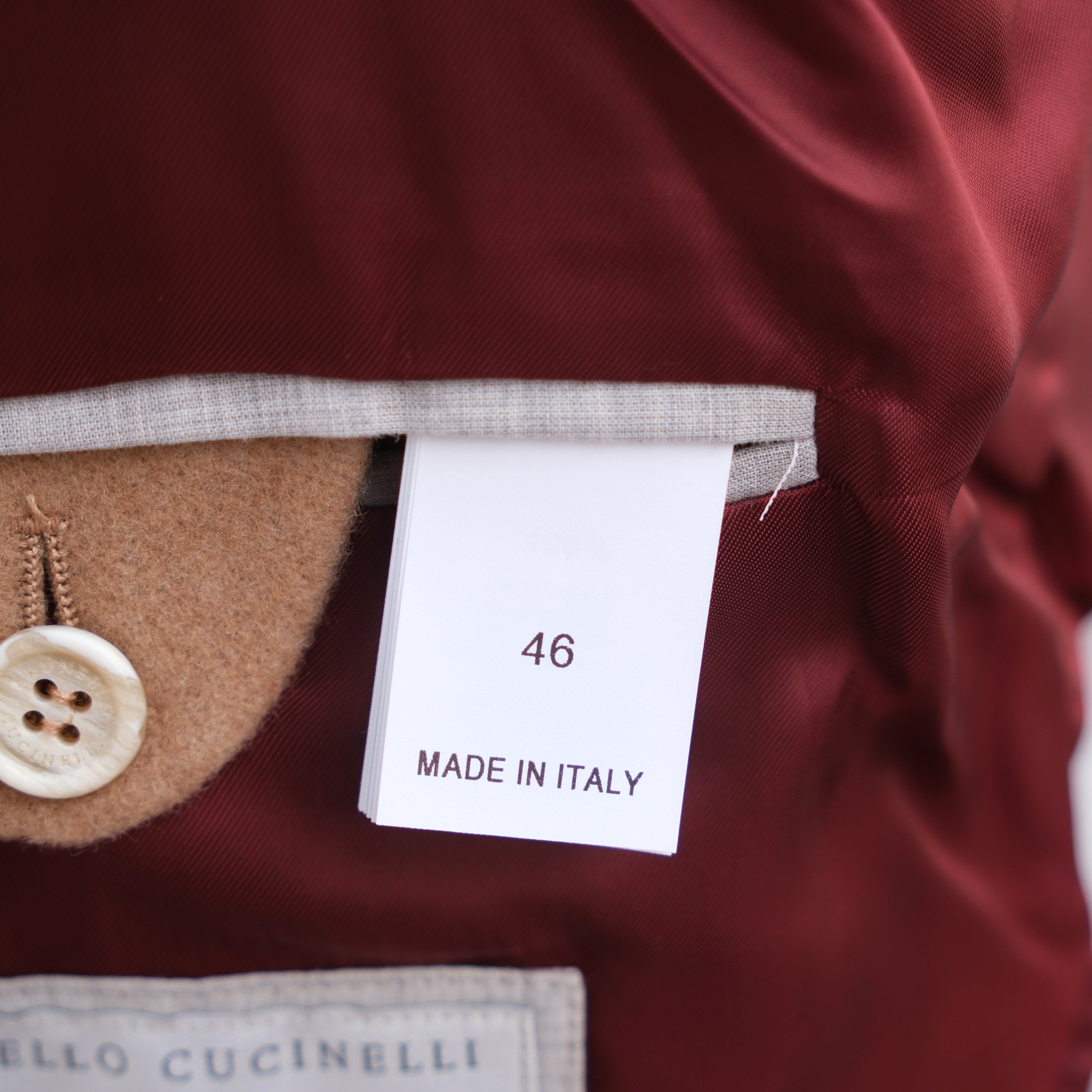 Beige/Vicuna Coat made of Cashmere (EU 46)