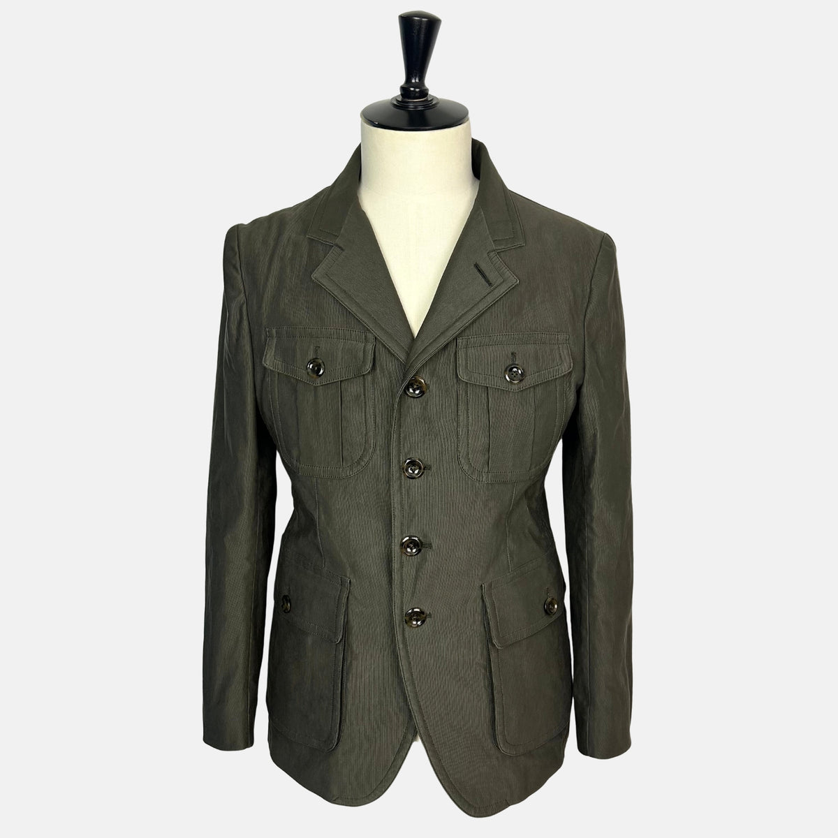 Tom Ford Cotton Twill Field Jacket Army Green (EU 52)
