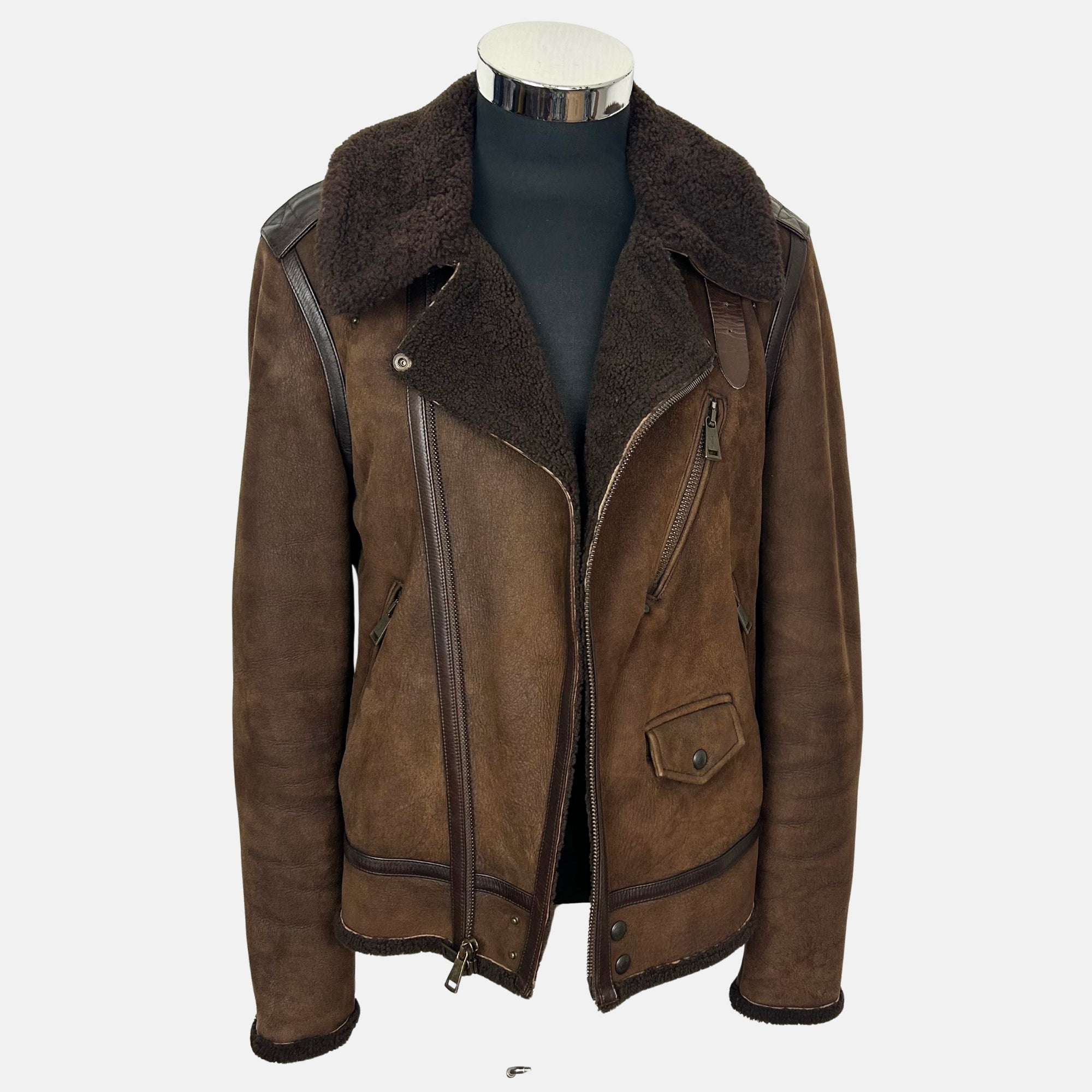 Brown Jacket made of Shearling (M)