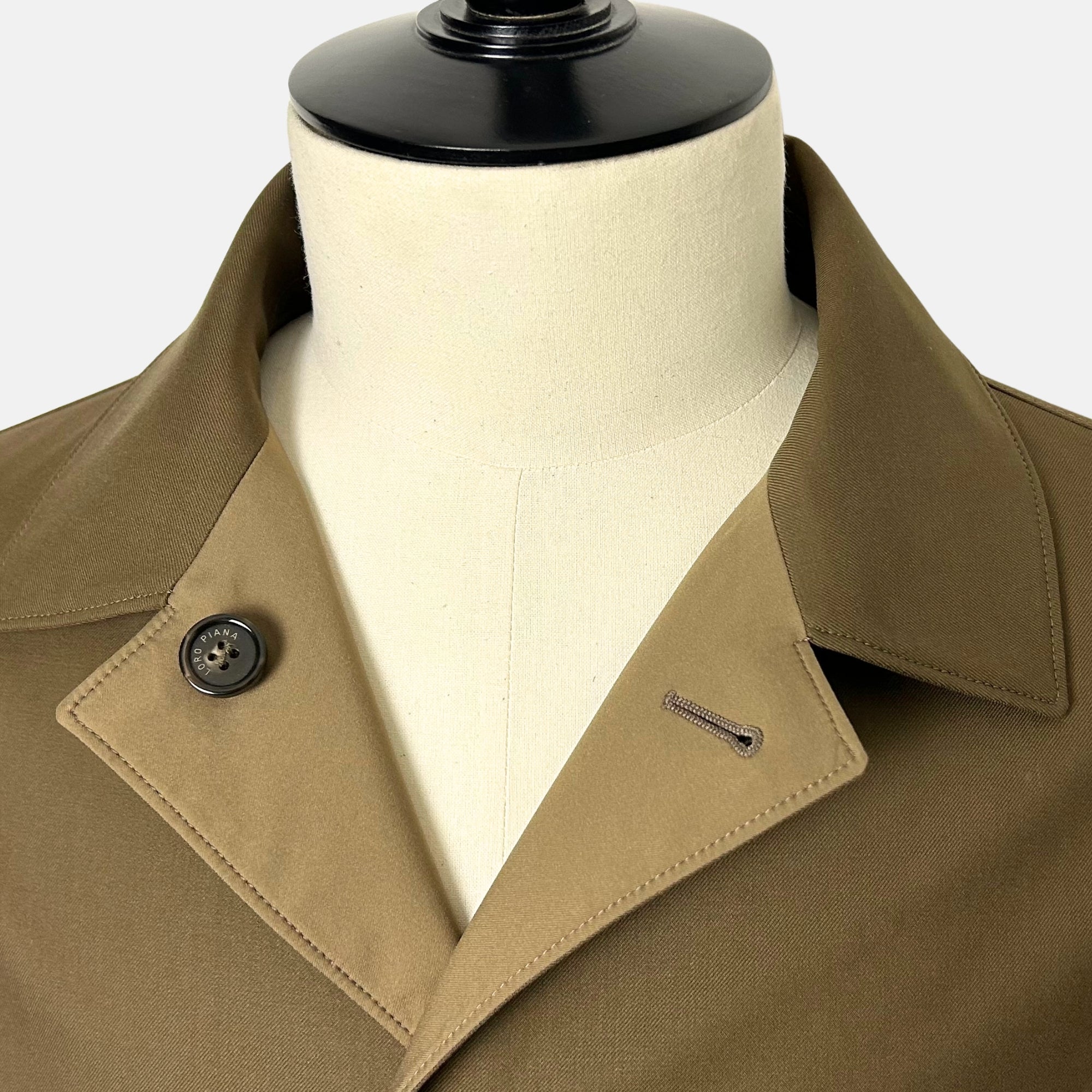 Khaki Reversible Coat made of Virgin Wool/Nylon (M)