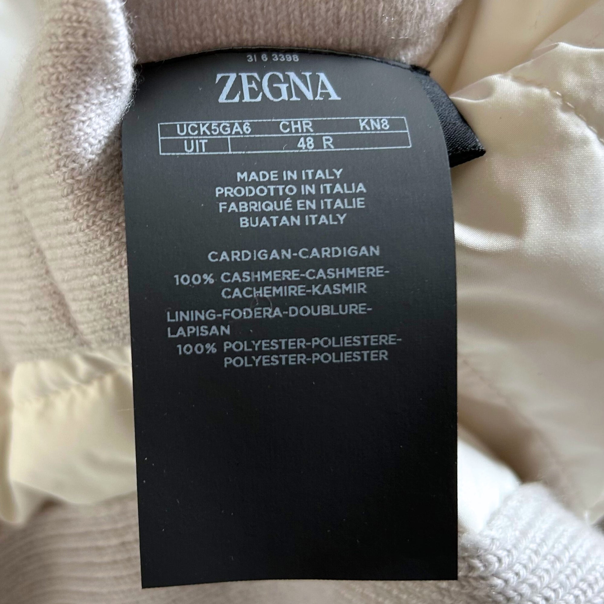 Ecru Jacket made of Cashmere (EU 48)