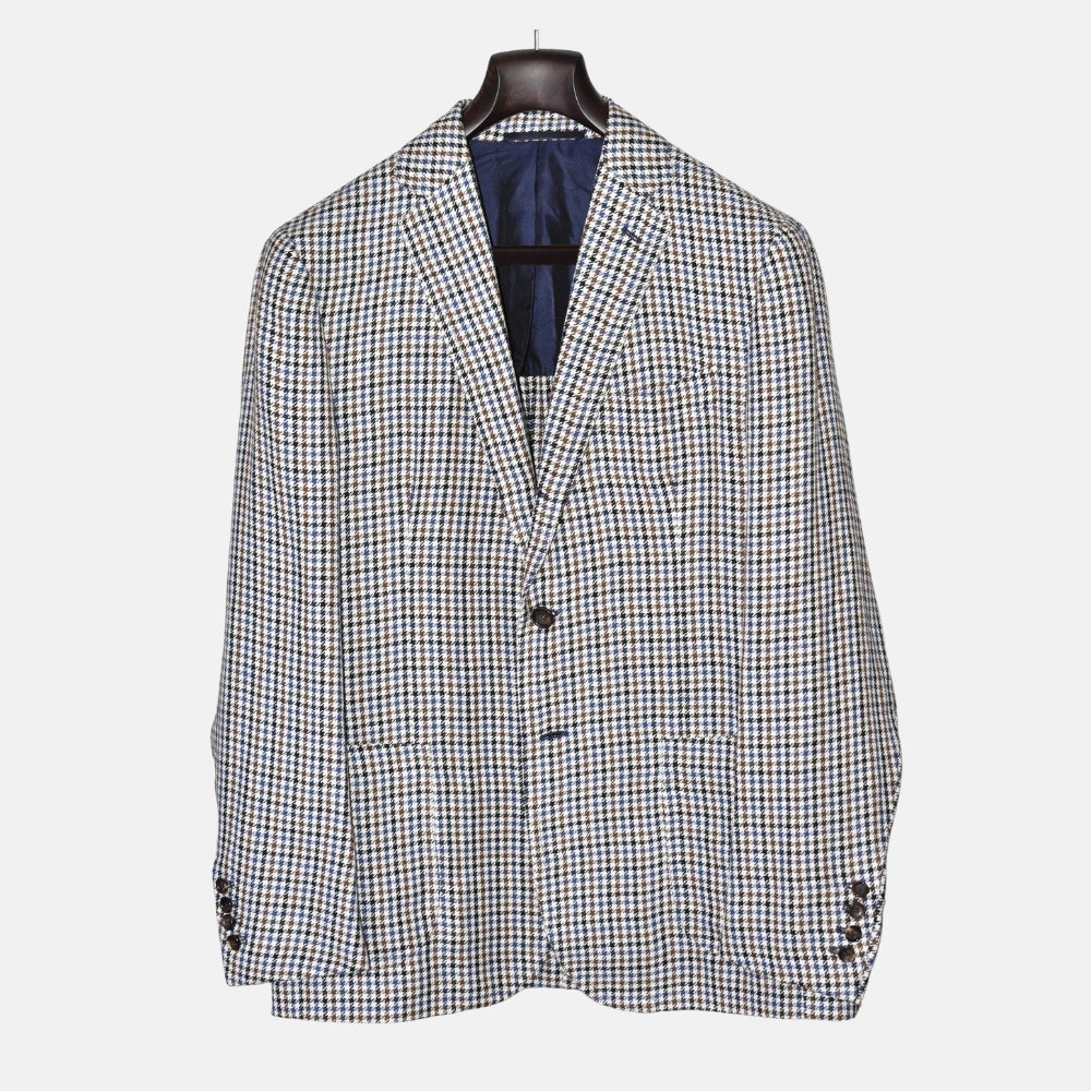 Multicolored Blazer made of Cotton/Linen (EU 50)