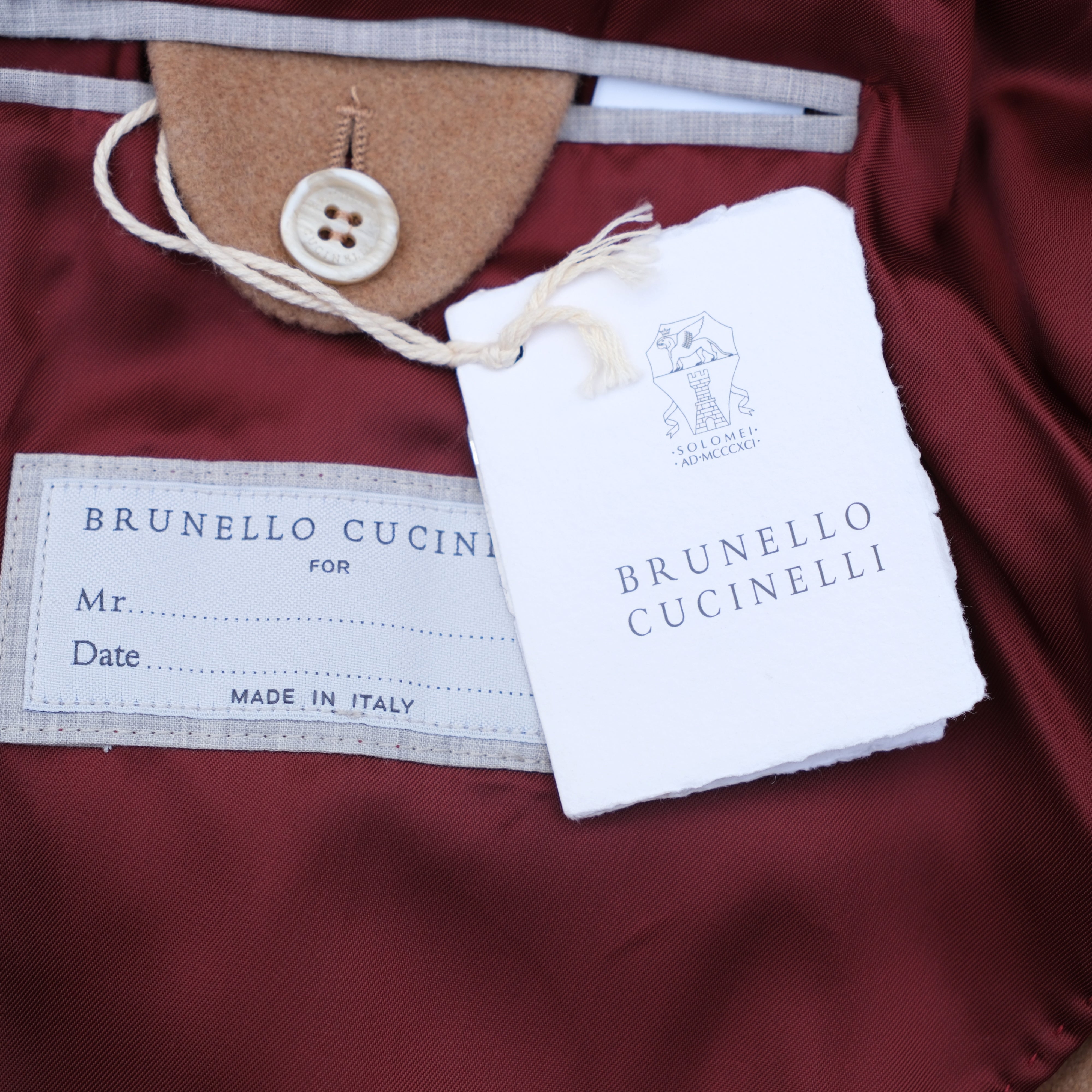 Beige/Vicuna Coat made of Cashmere (EU 46)