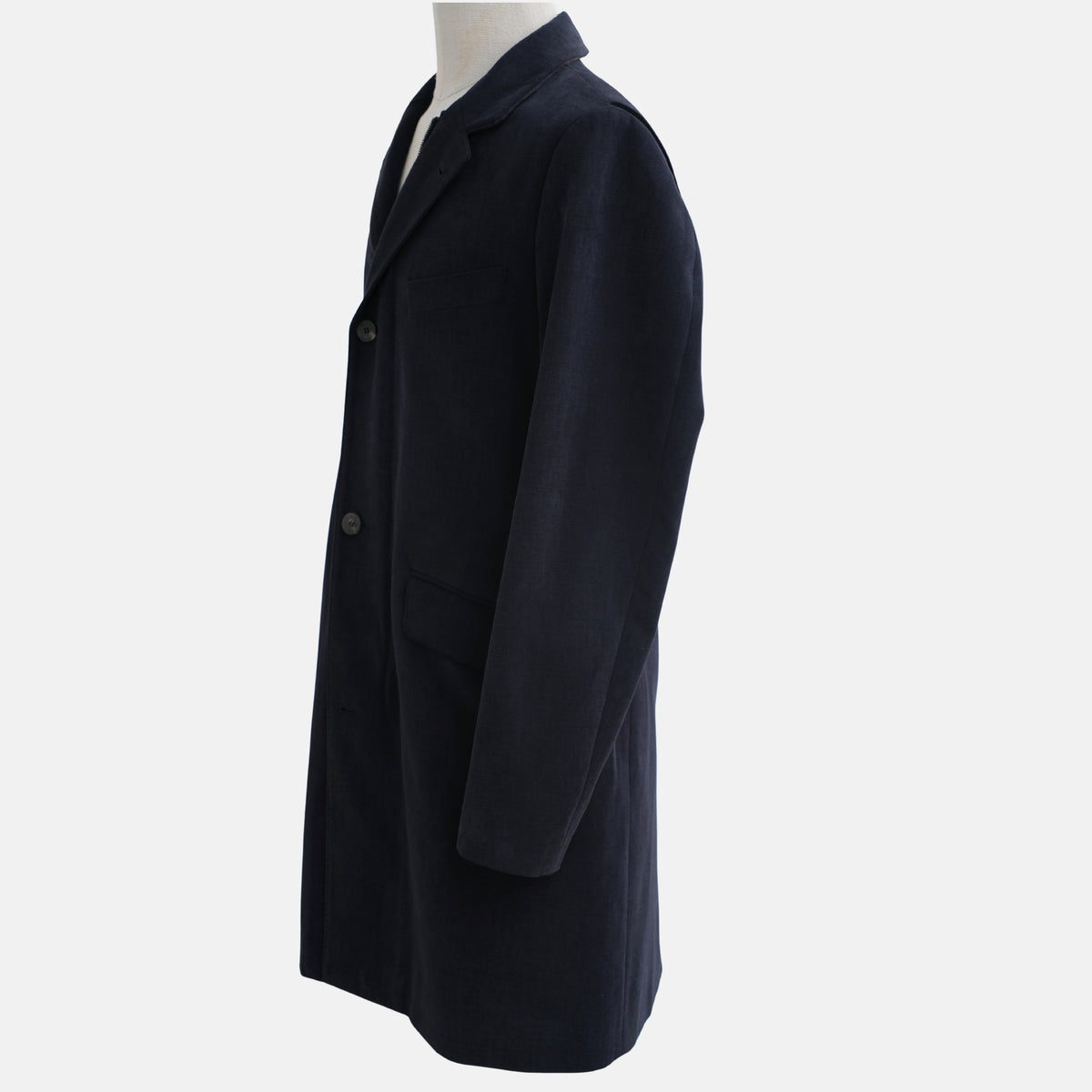 Blue Cotton "Martingala" Coat (M)