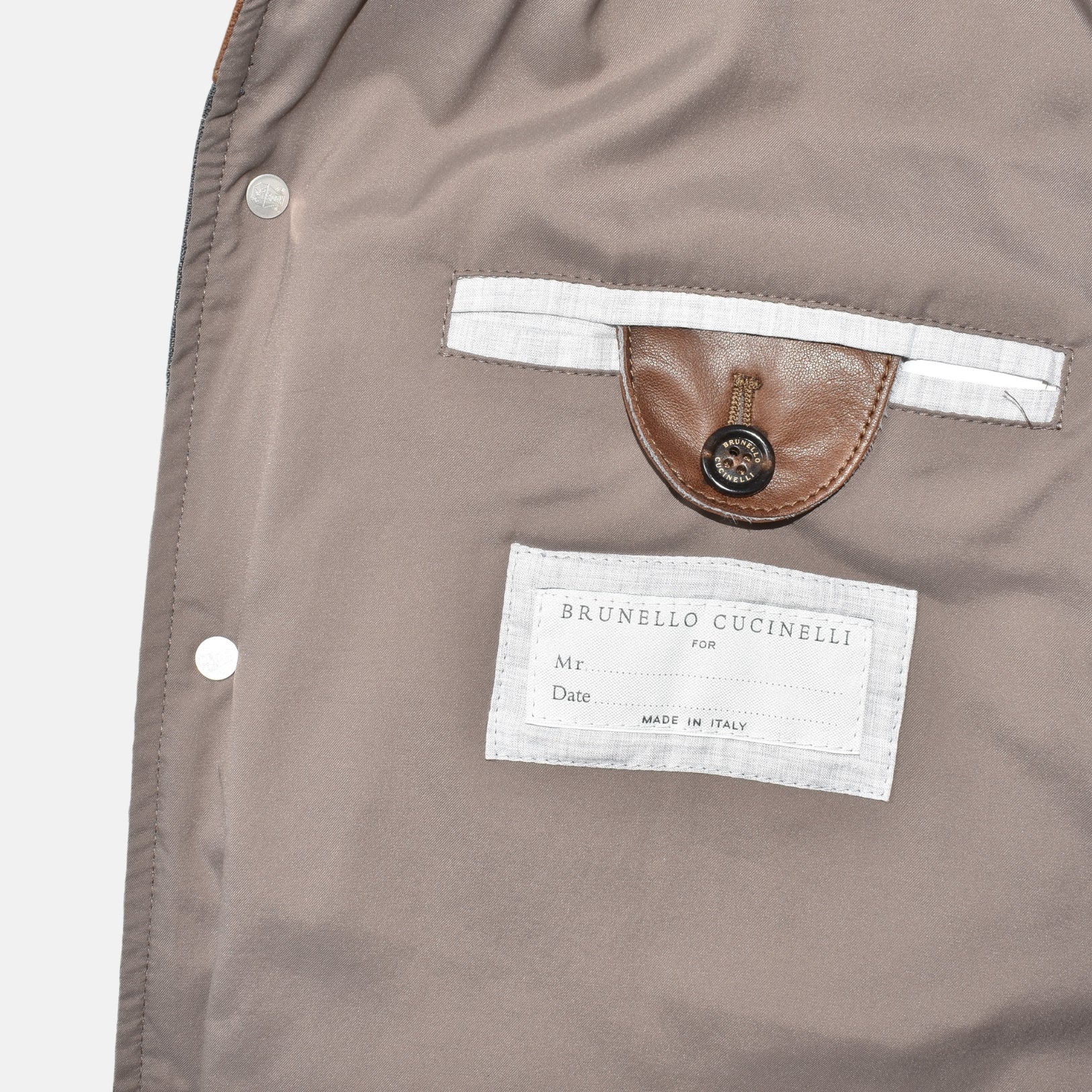 Multicoloured Vest made of Wool/Leather (M)