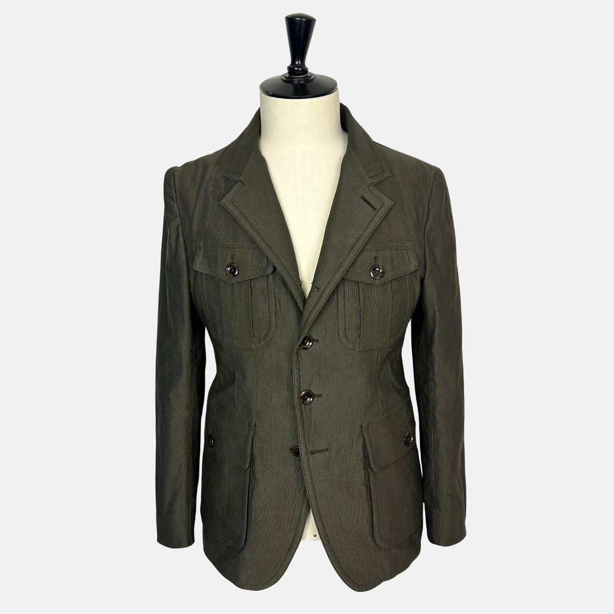 Tom Ford Cotton Twill Field Jacket Army Green (EU 52)