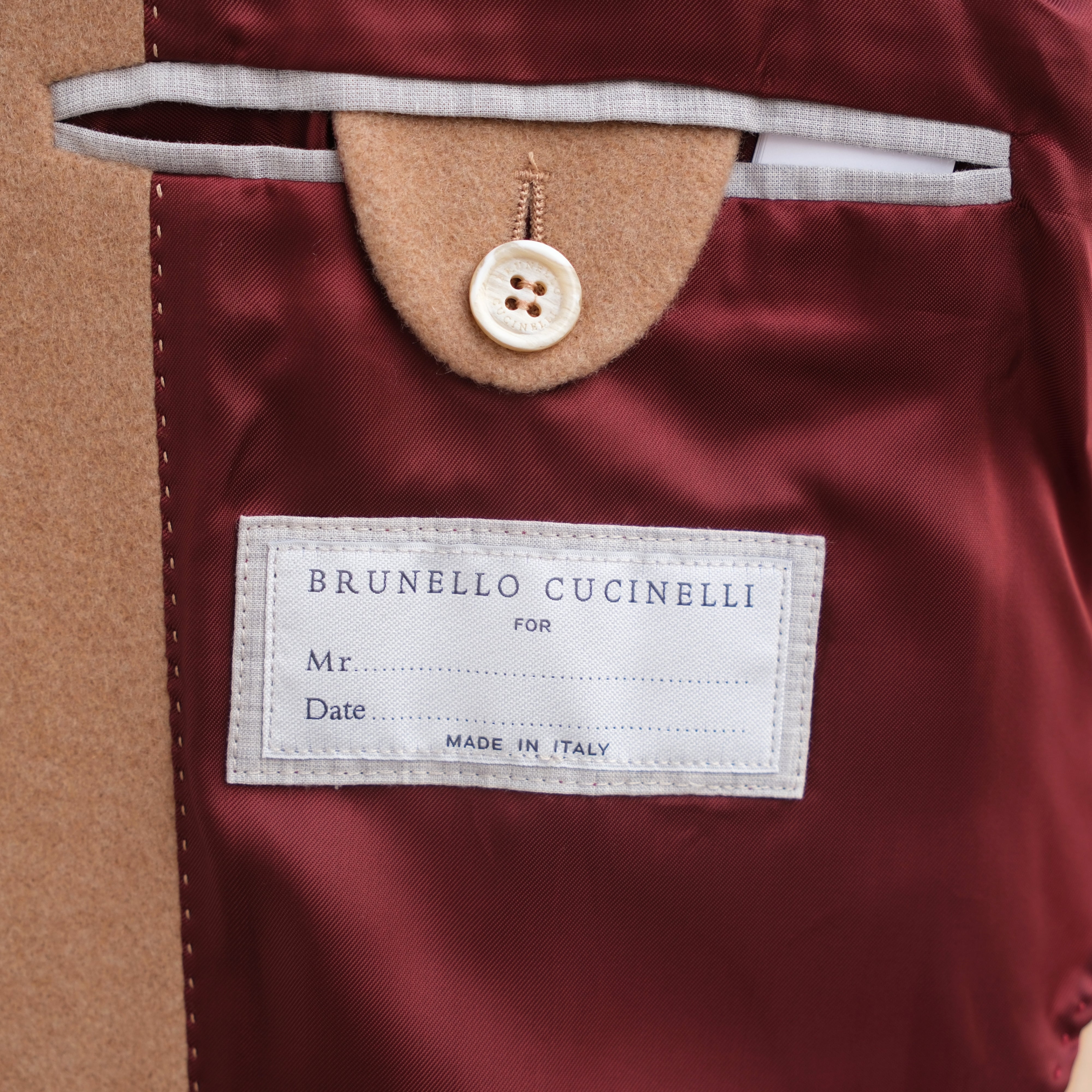 Beige/Vicuna Coat made of Cashmere (EU 46)