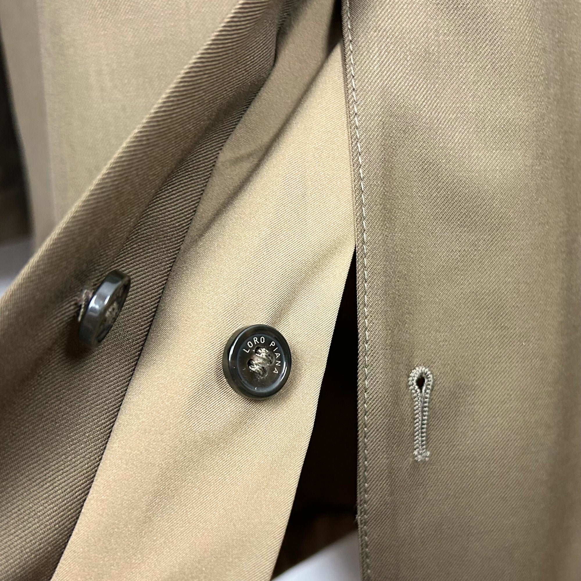 Khaki Reversible Coat made of Virgin Wool/Nylon (M)