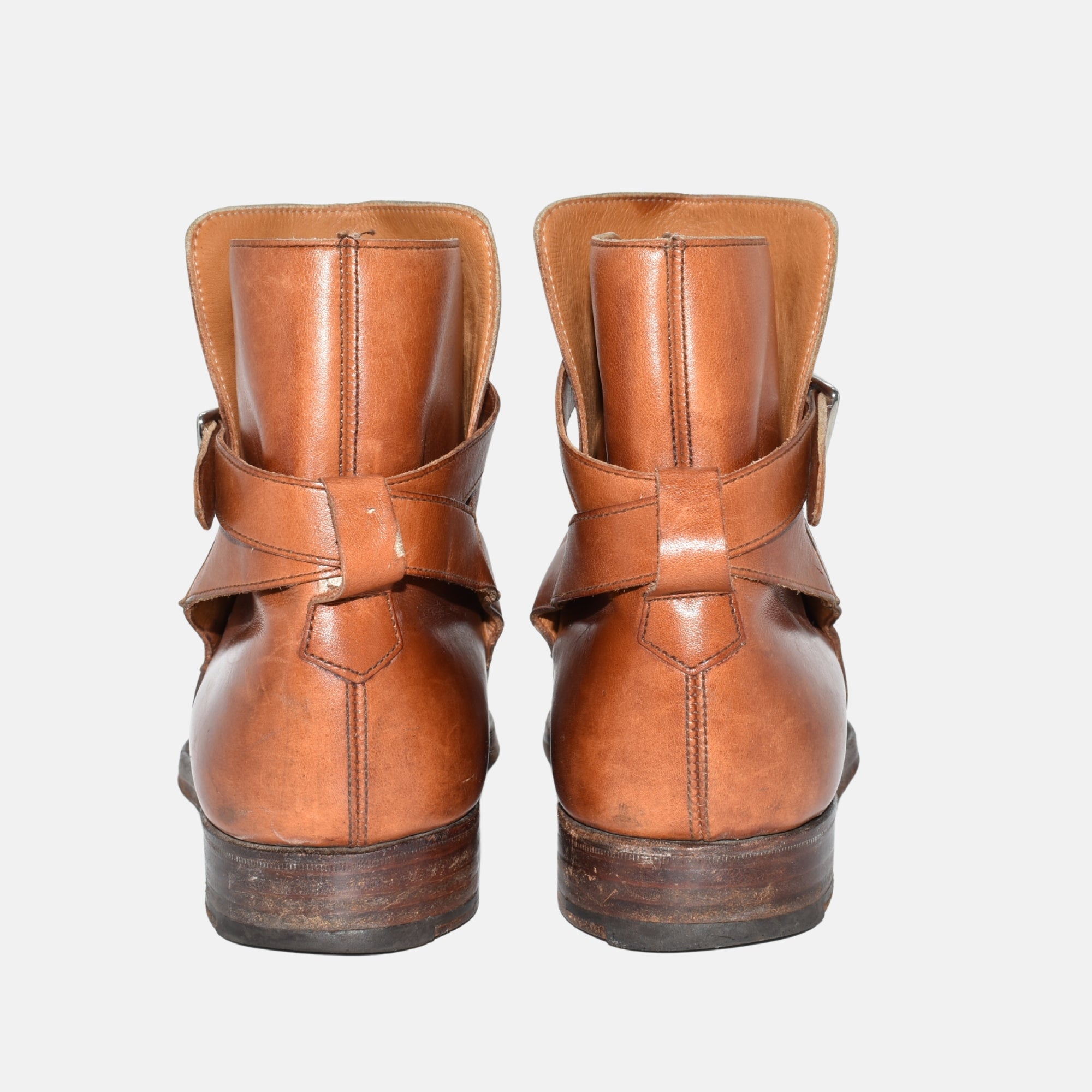 Cognac Half Boots made of Leather (EU 41,5)