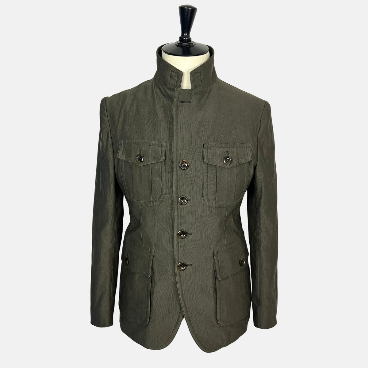 Tom Ford Cotton Twill Field Jacket Army Green (EU 52)
