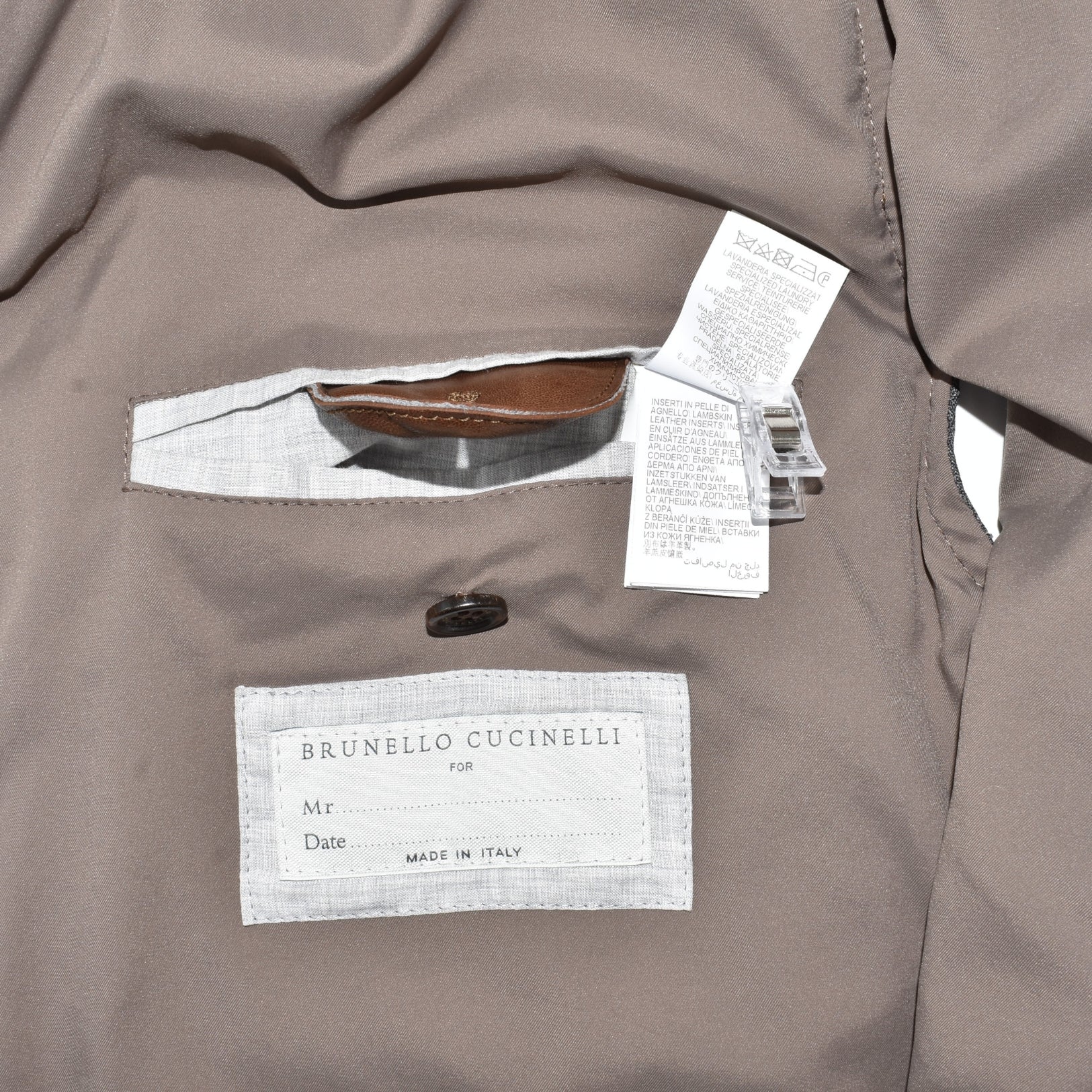 Multicoloured Vest made of Wool/Leather (M)