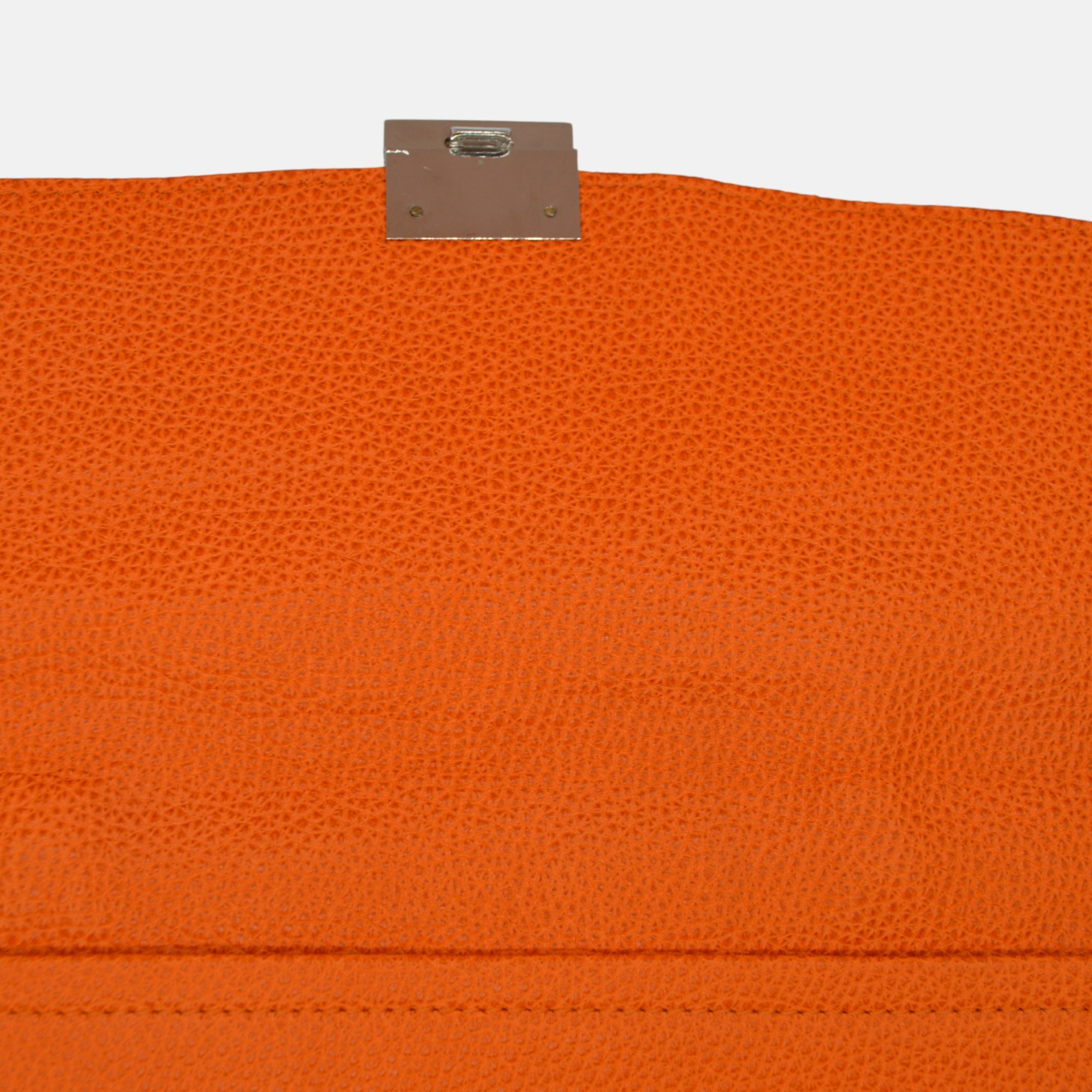 Orange Leather Brief Case