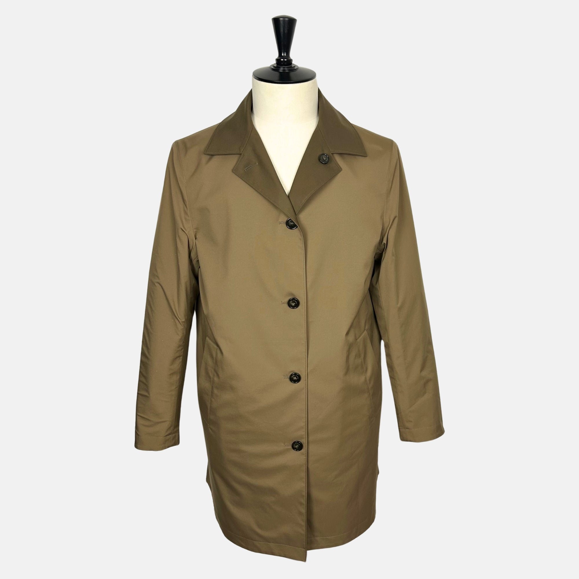 Khaki Reversible Coat made of Virgin Wool/Nylon (M)