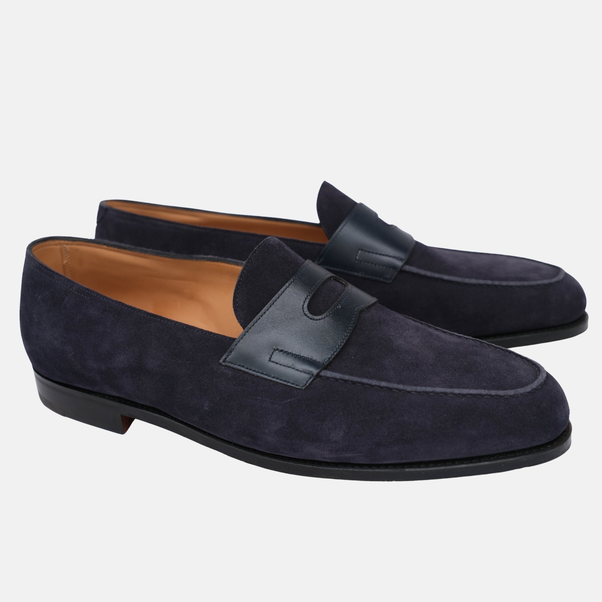 Navy Suede Loafers (EU 46.5)