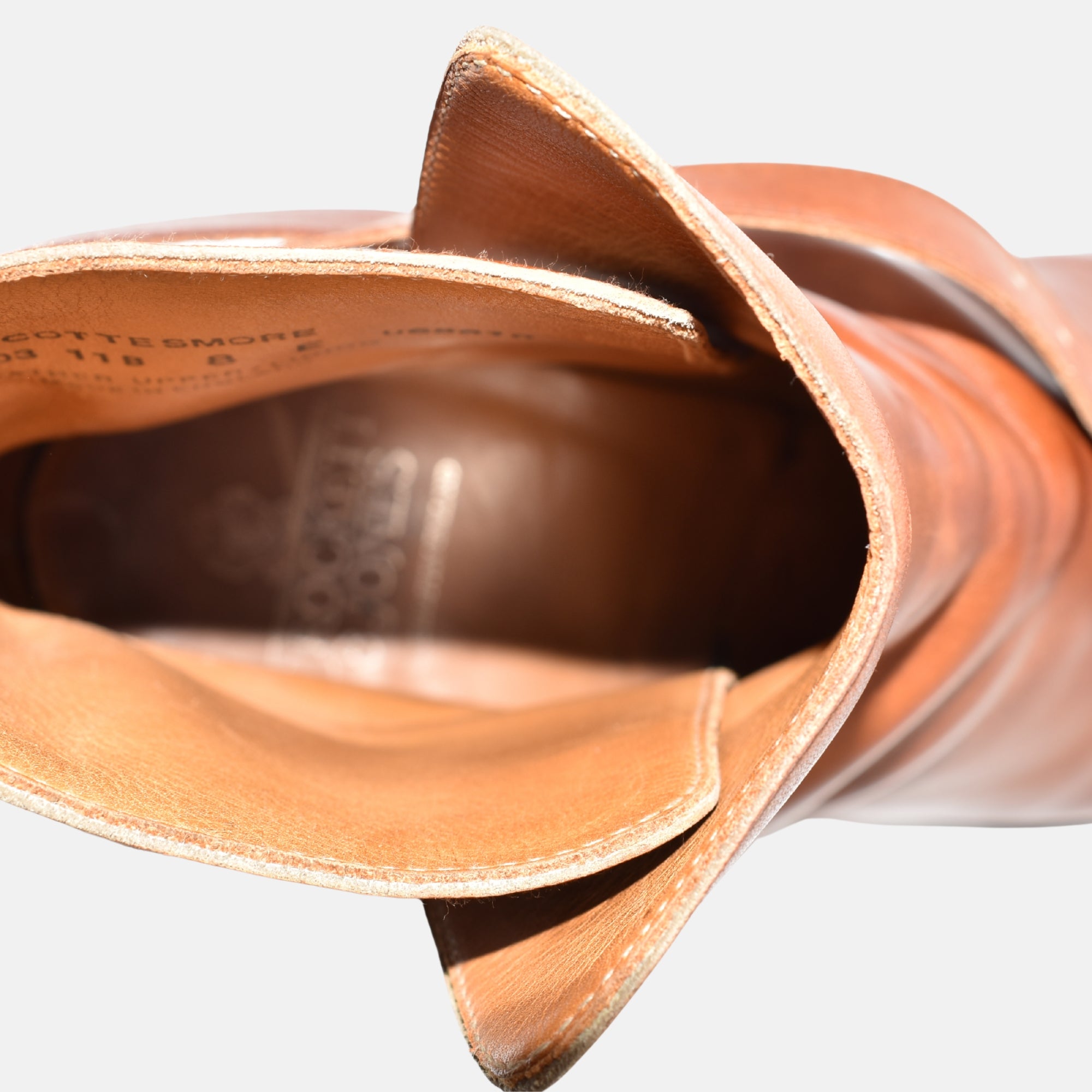 Cognac Half Boots made of Leather (EU 41,5)