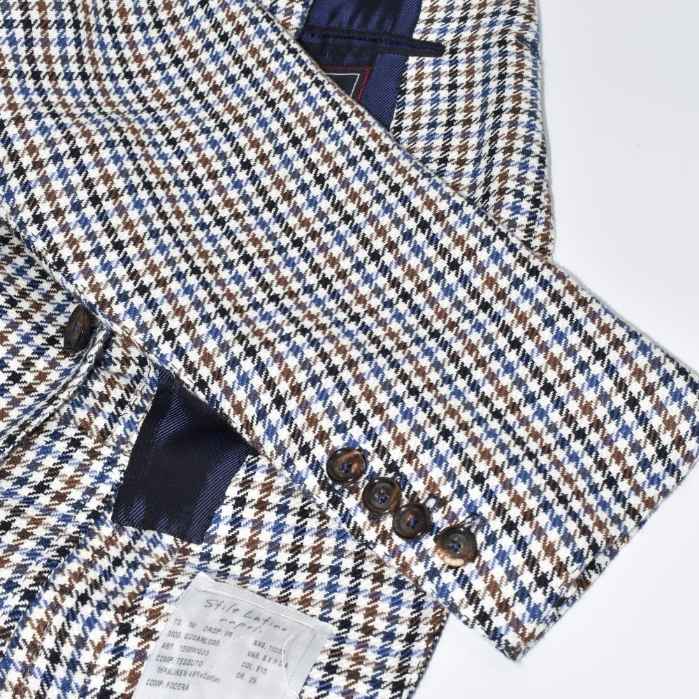 Multicolored Blazer made of Cotton/Linen (EU 50)