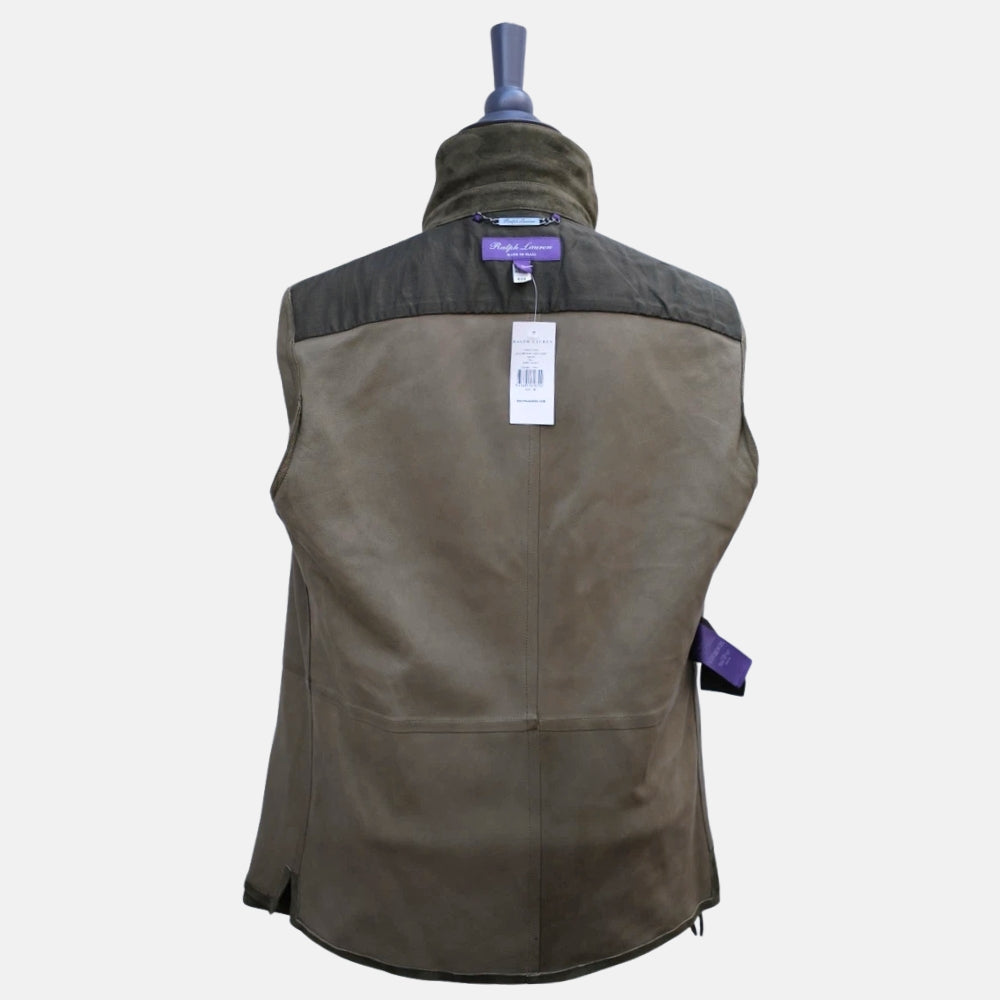 Forest Green Overshirt made of Suede (M)