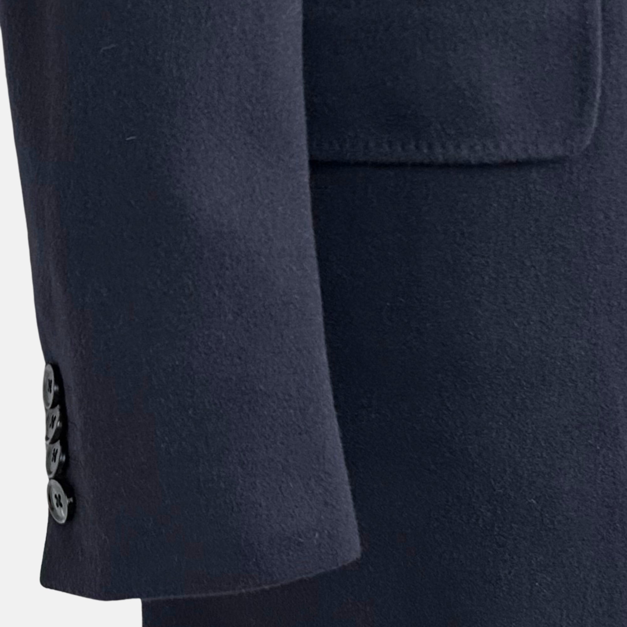 Navy Coat made of Wool/Cashmere/Elastane (EU 52)