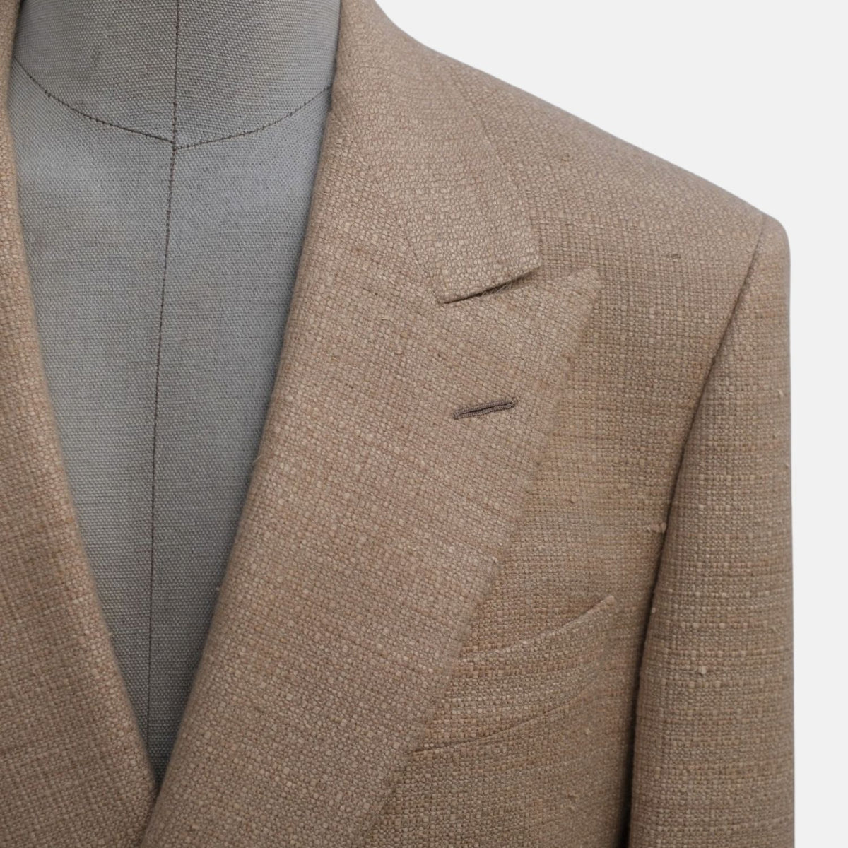 Loro Piana Lotus Flower Double-Breasted Jacket Beige (EU 54)