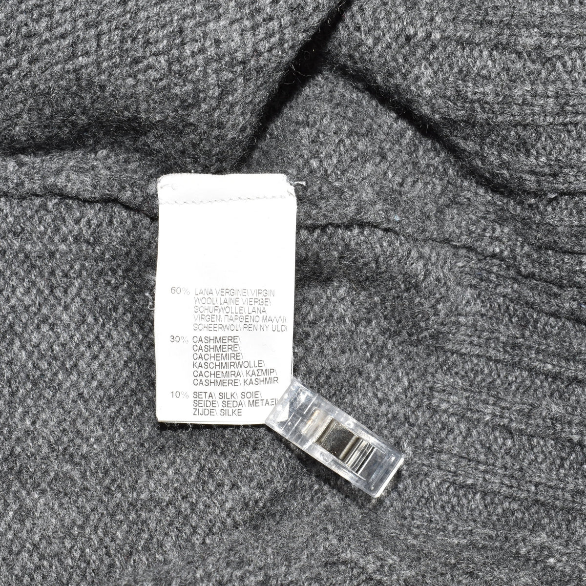 Grey Sweater made of Wool/Cashmere/Silk (EU 50)