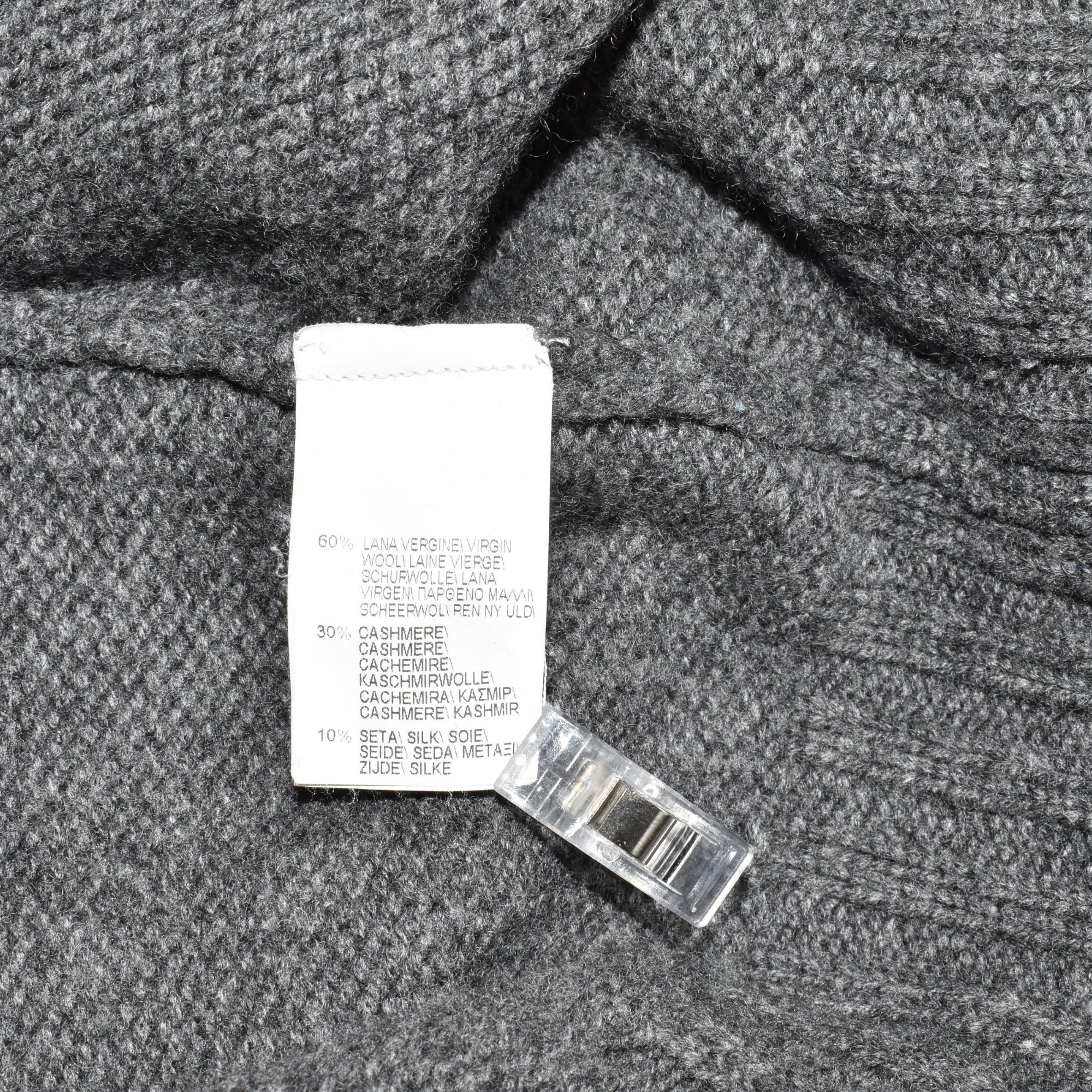 Grey Sweater made of Wool/Cashmere/Silk (EU 50)