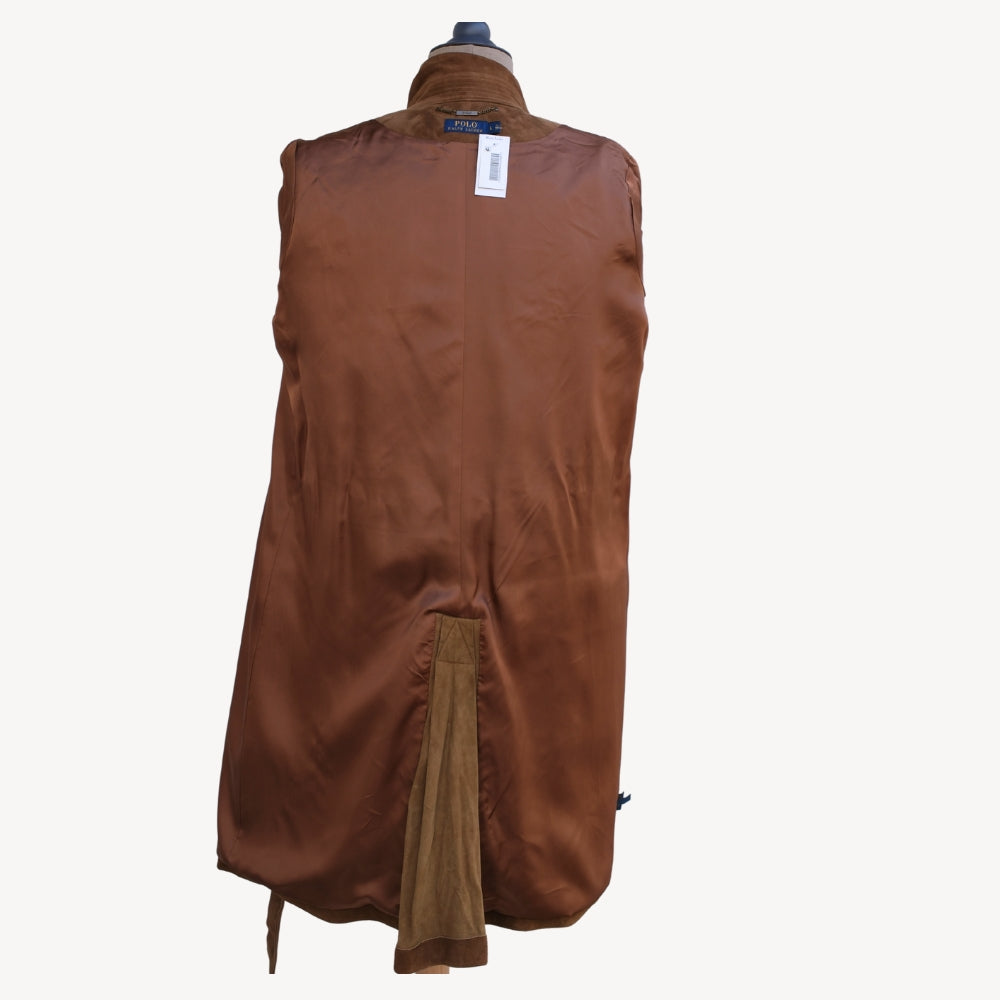 Brown Suede Trenchcoat (L)