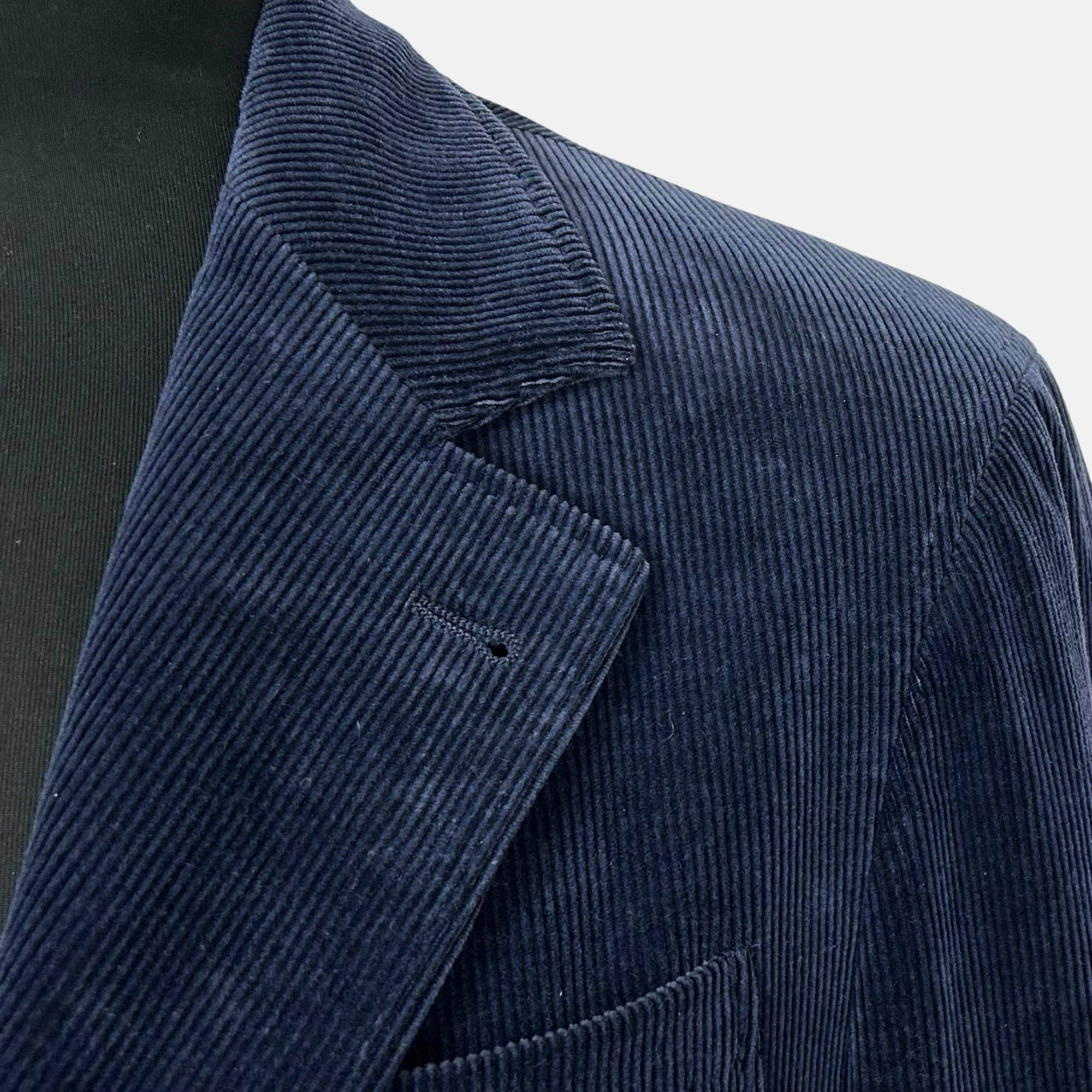 Navy Corduroy Suit made of Cotton/Cashmere (EU 44)