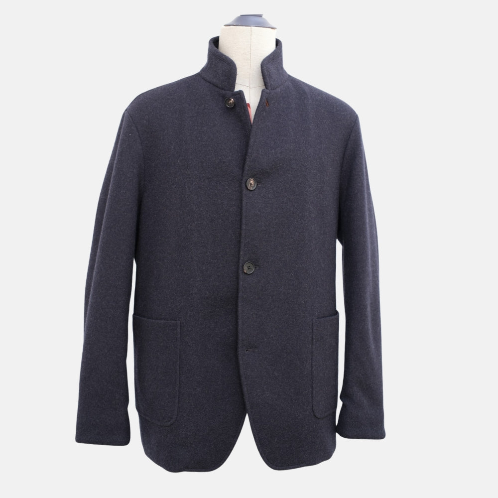 Blue Castarino Lined "Spagna" Cashmere Jacket (EU 52)