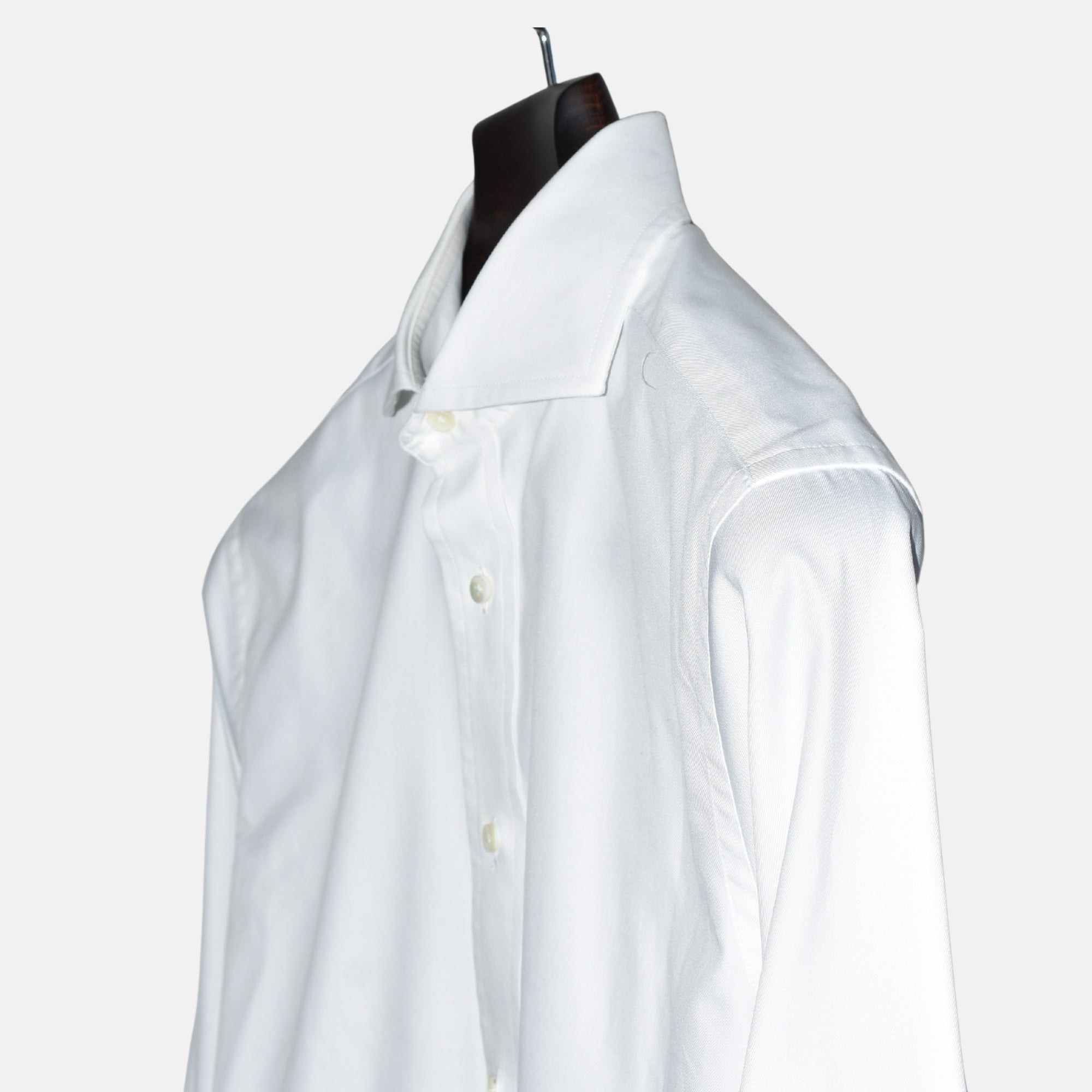 White Cufflinks Shirt made of Cotton (EU 39)