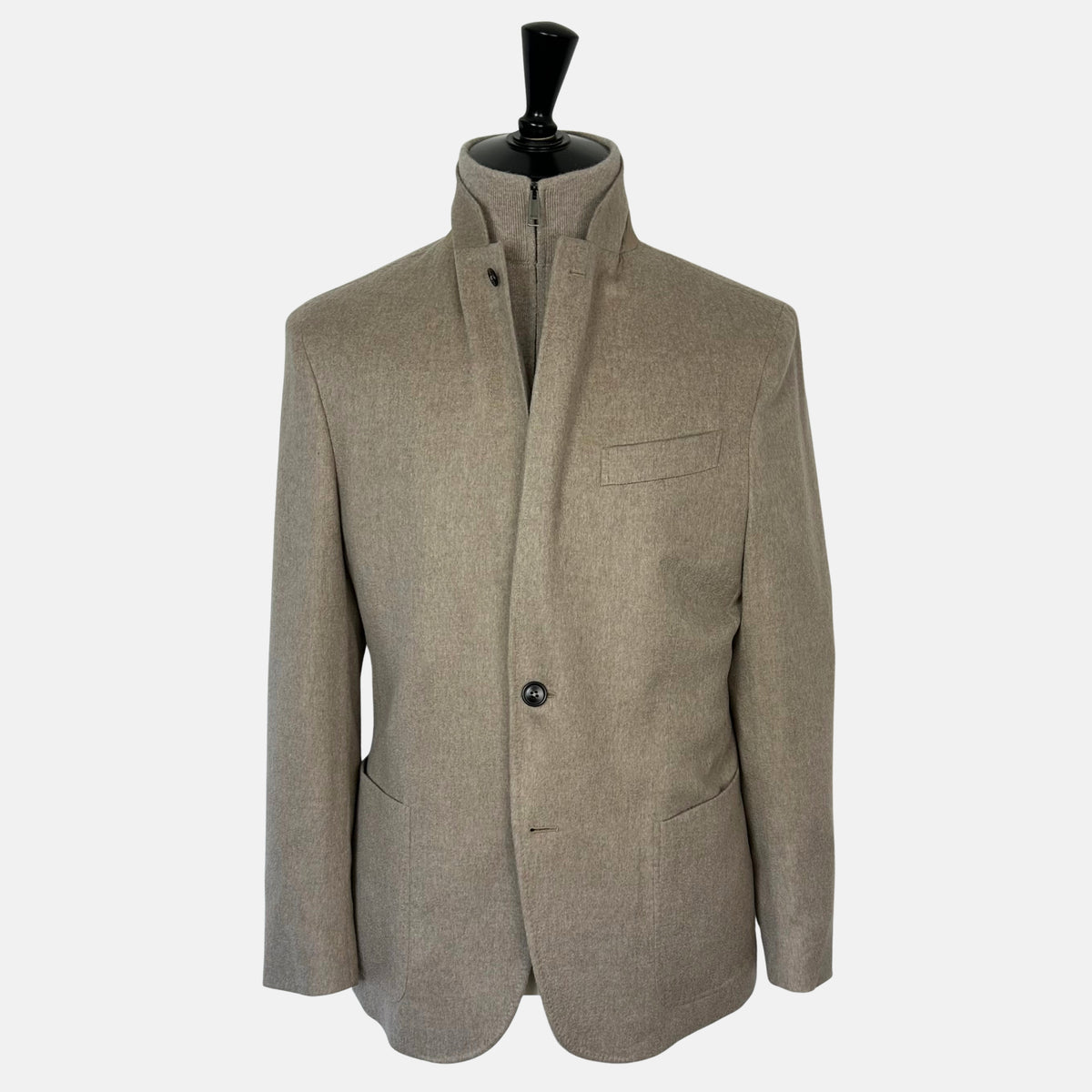 Zegna Sand Oasi Cashmere Jacket with Removable Vest (EU 52) – pre-owned | Sanpetuna