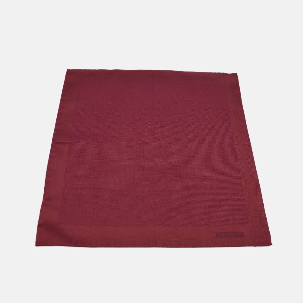 Bordeaux Silk Pocket Square