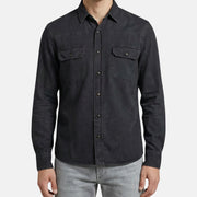 Black Denim Shirt made of Cotton (L)