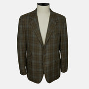 Brown Patterned Blazer made of Cashmere (50)