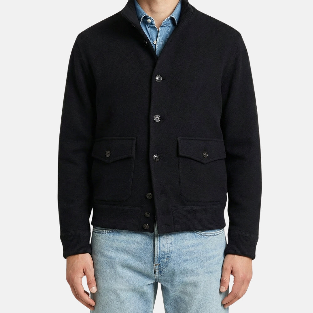 Black Jacket made of Wool (L, XL)