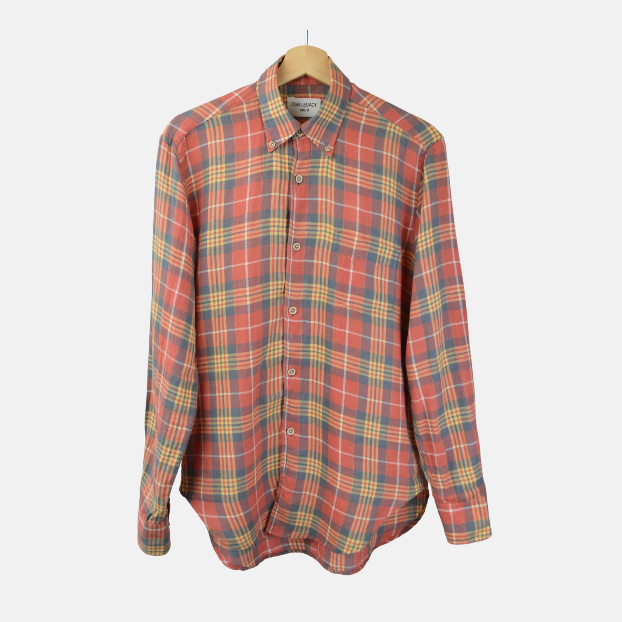 Orange Checked Shirt (S)