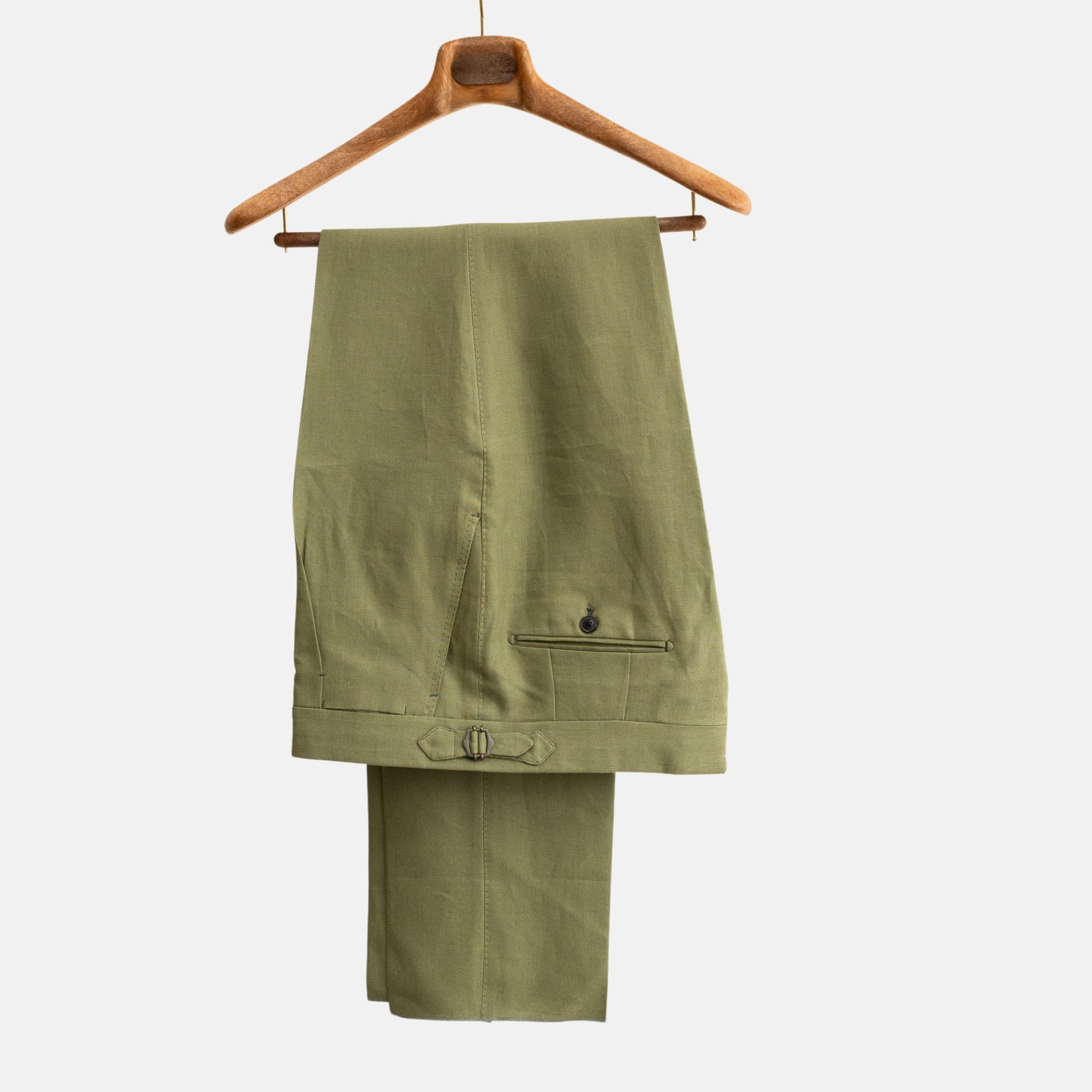 Green Pants made of Linen