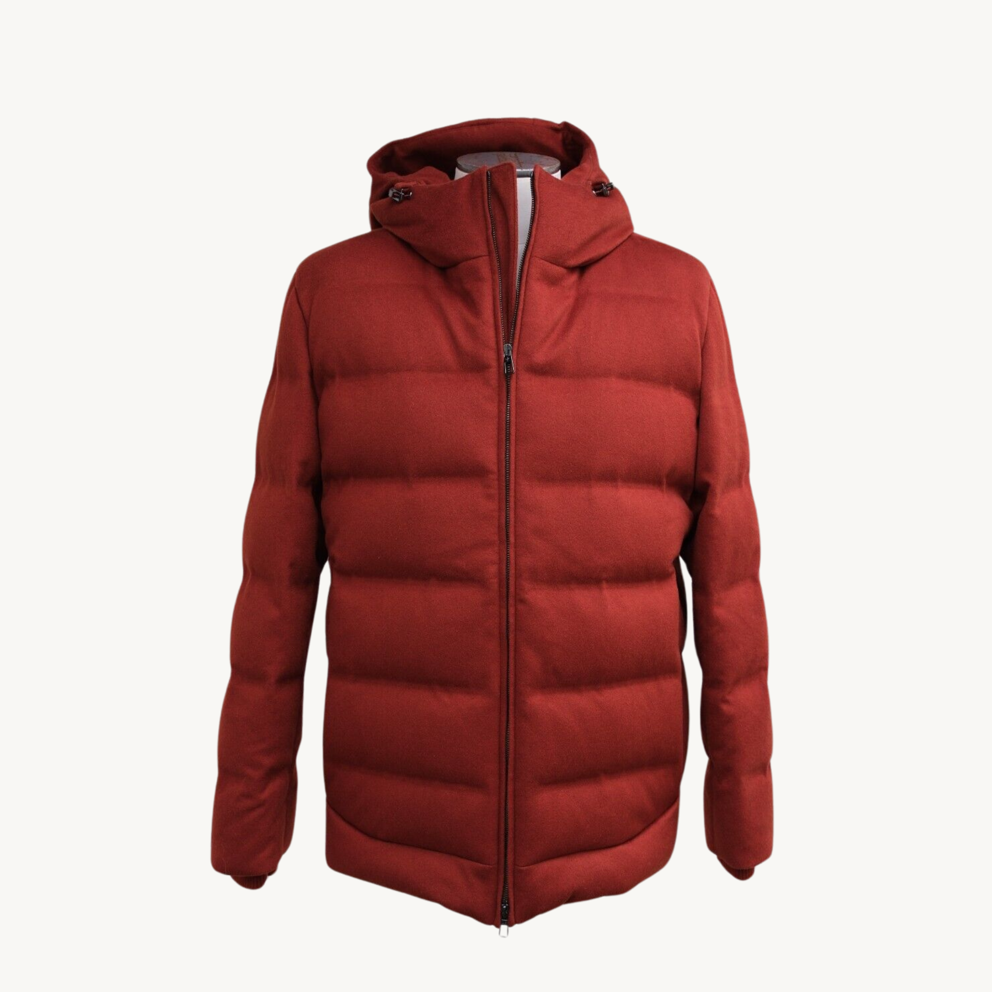 Red Down Parka made of Cashmere