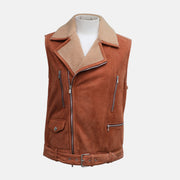 Light Brown Shearling Vest (M)