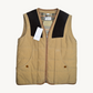 Beige Vest with Leather Applications