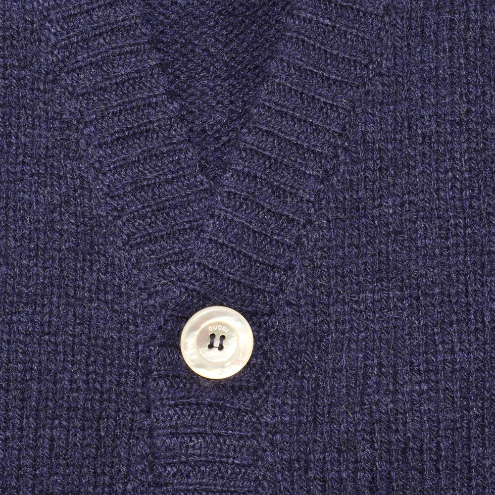 Navy Cardigan made of Wool/Cashmere (L)