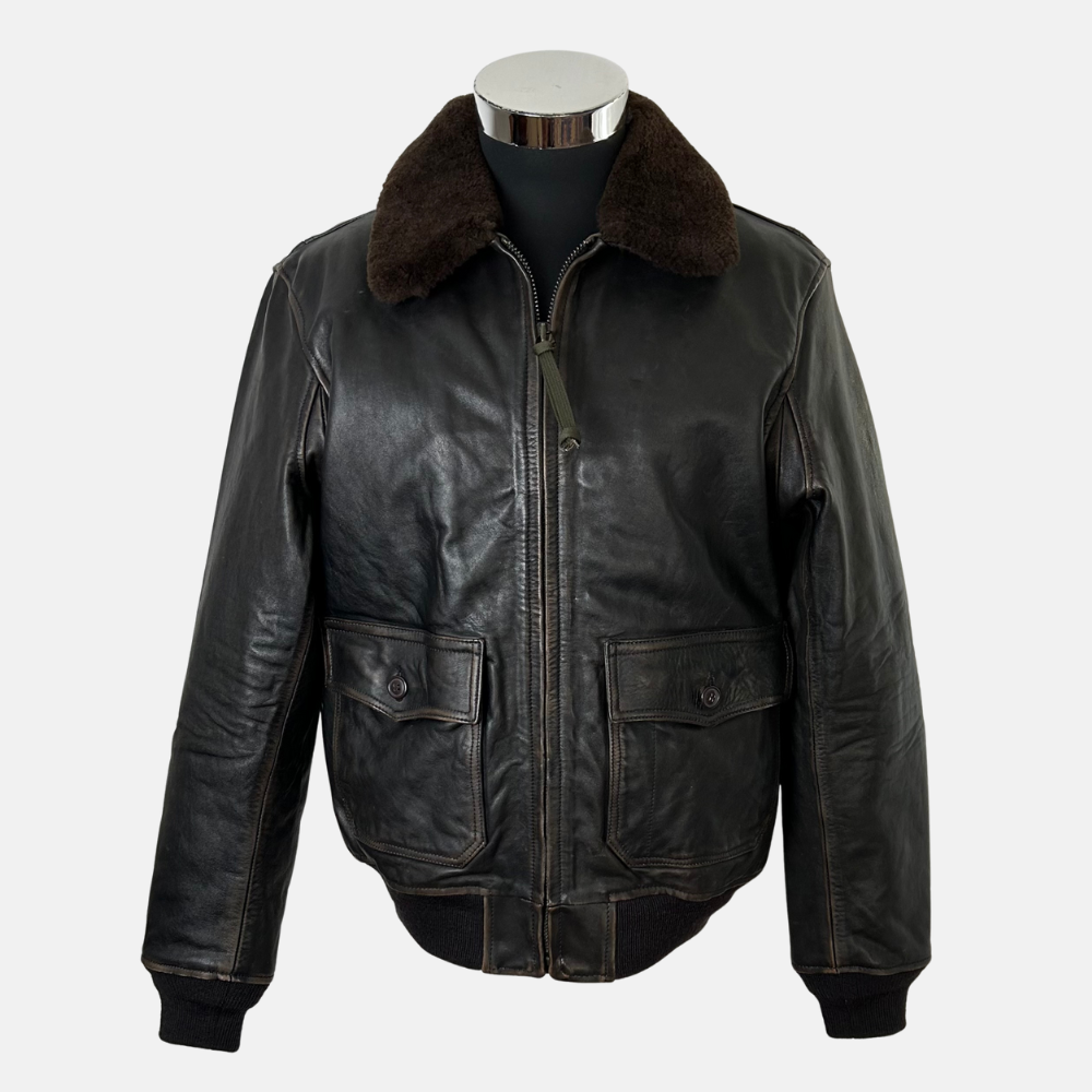 Brown Flight Leather Jacket (L/XL)