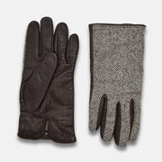 Creme/Black Gloves made of Wild Lamb/Wool (9)