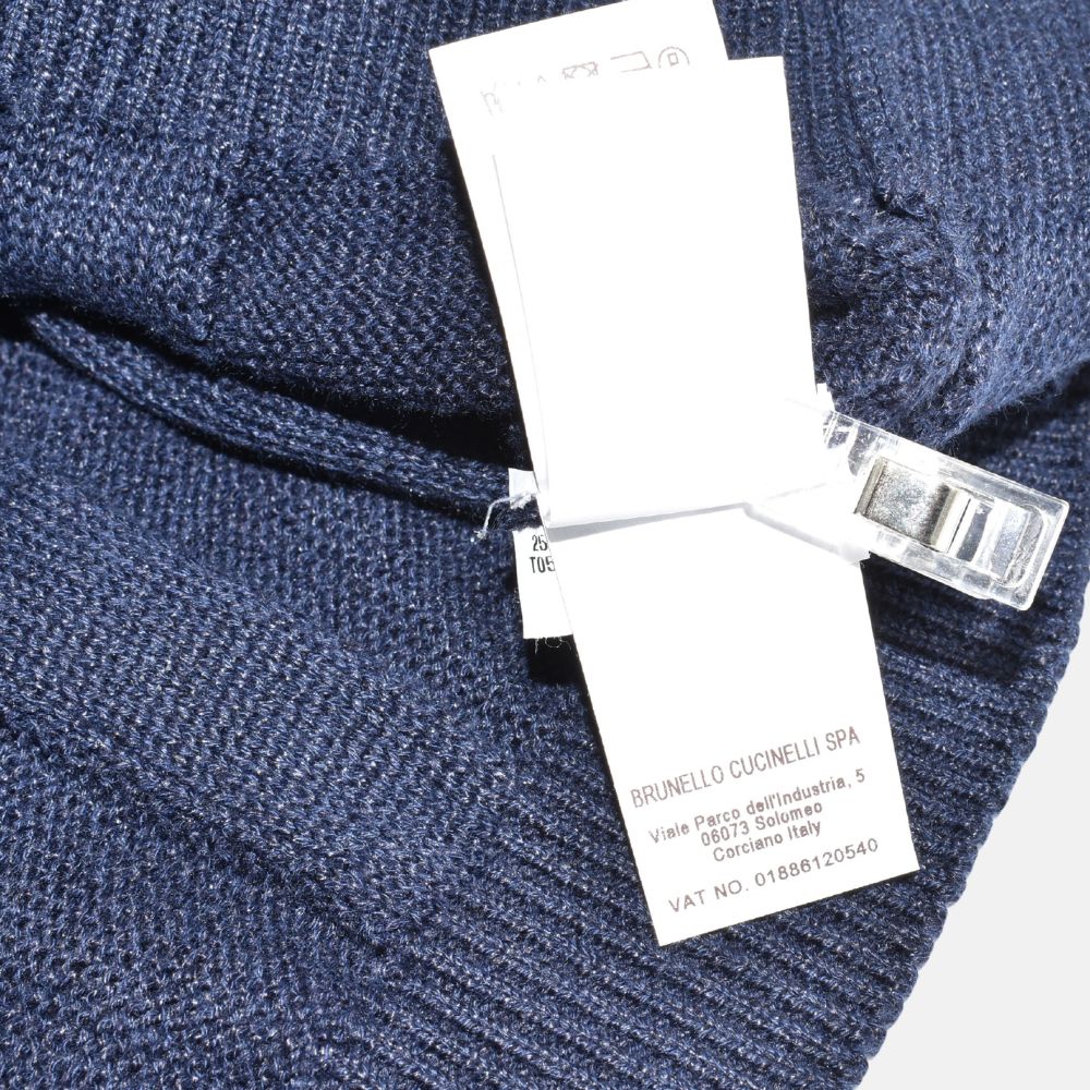 Navy Poloshirt made of Linen/Cotton (EU 52)