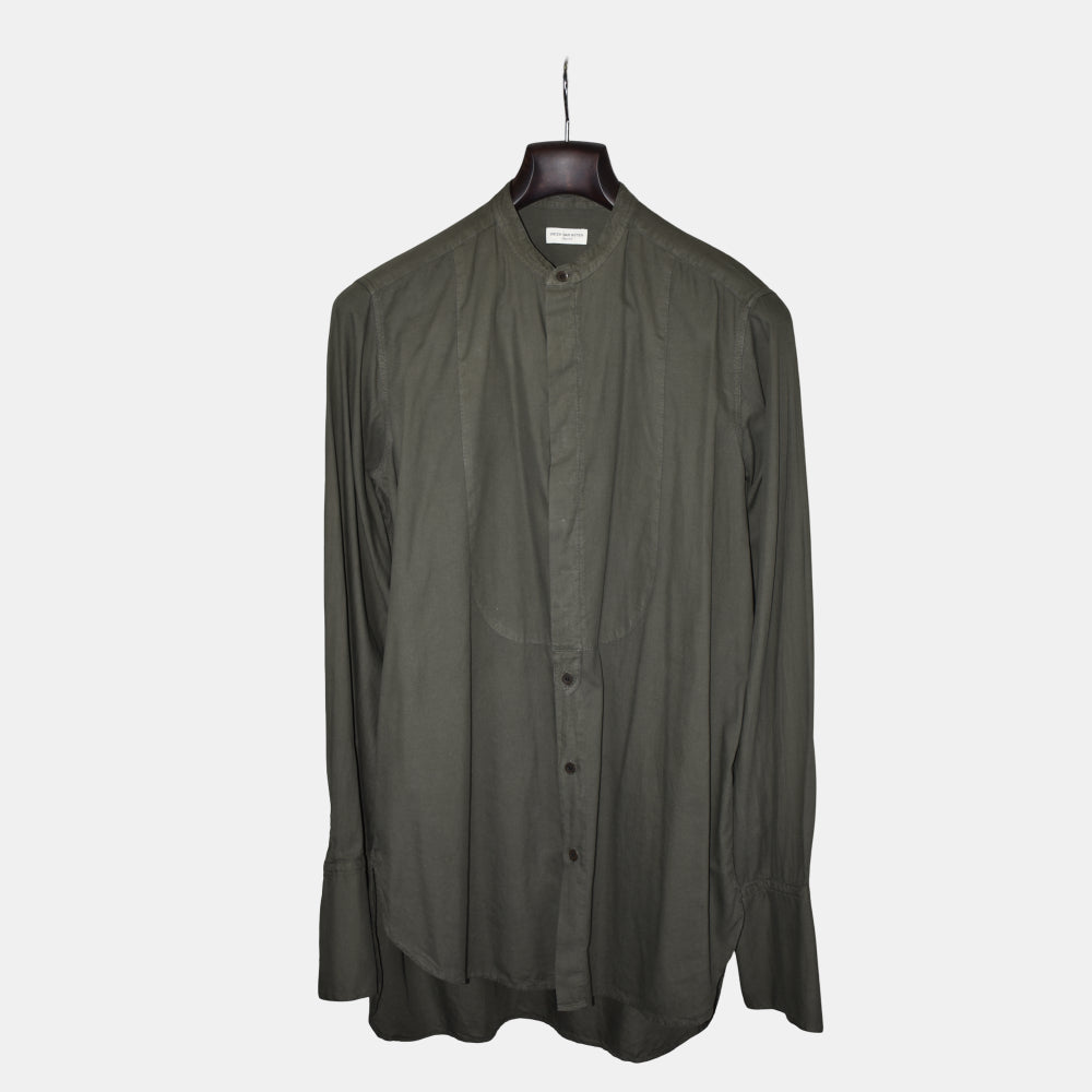 Khaki Cuffed Shirt made of Cotton (EU 48)