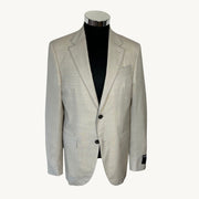 Ecru Trofeo Seersucker Suit made of Wool/Silk/Linen (48)