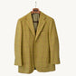 Mustard Blazer with Orange Overchecks made of Virgin Wool (52)