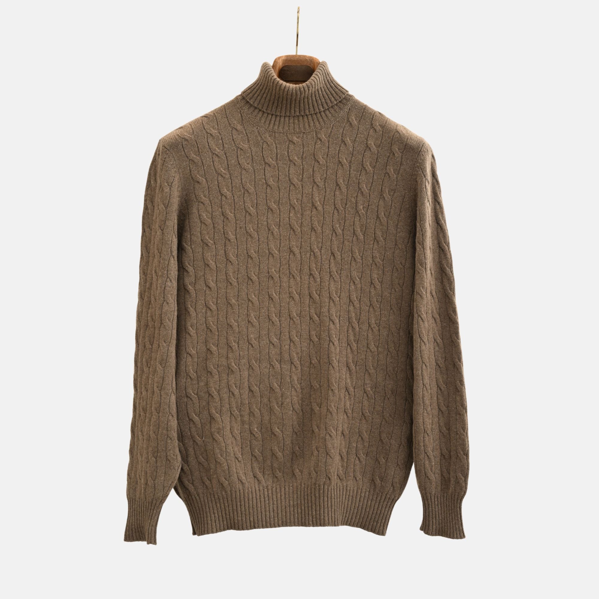 Brown Cashmere Turtleneck