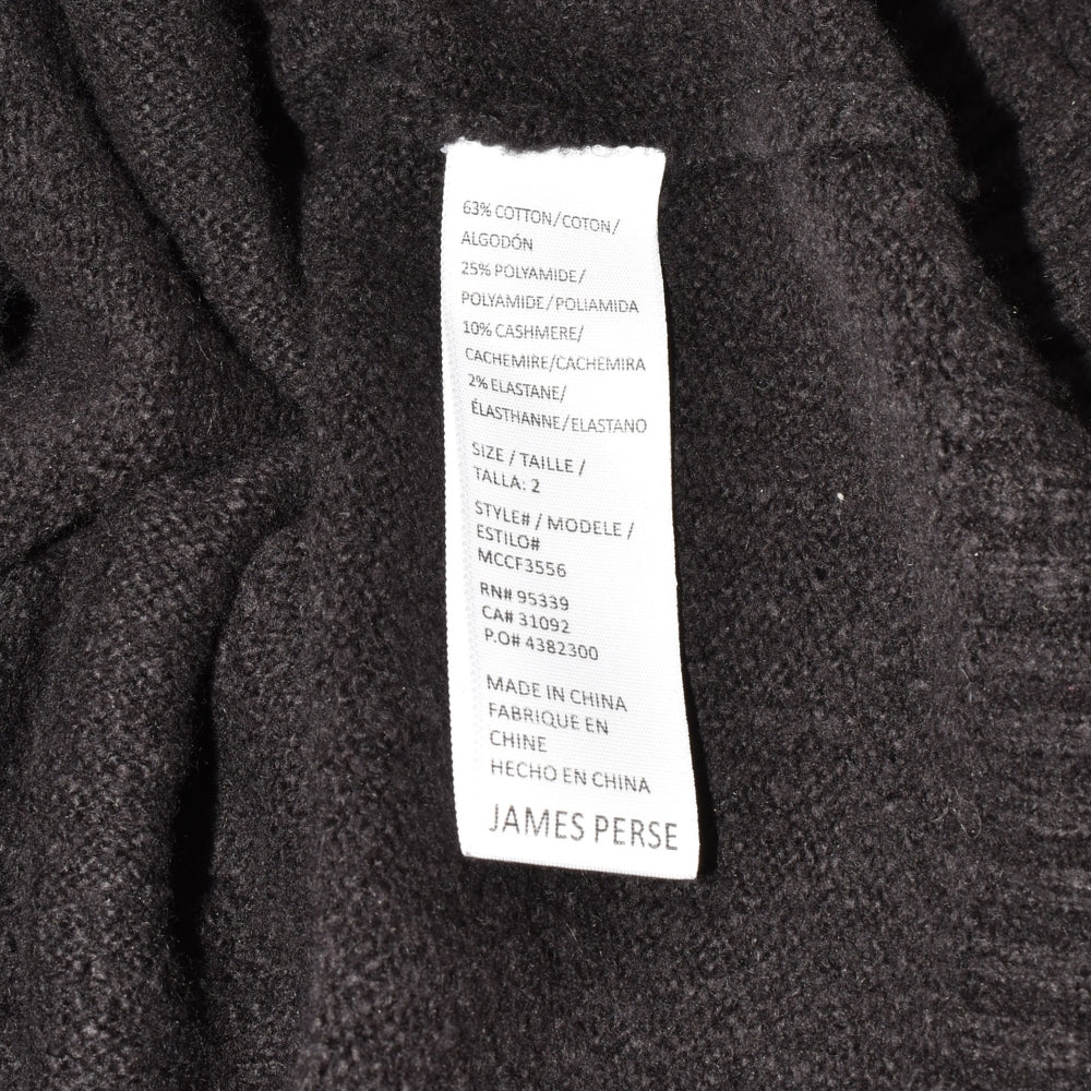 Dark Brown Hooded Sweater made of Cotton/Polyamide/Cashmere (M)