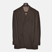 Brown Striped Suit made of Virgin Wool (EU 50)