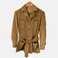 Khaki Corduroy Safari Jacket made of Cotton (48)